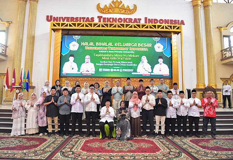  Pererat Silaturahmi, Universitas Teknokrat Indonesia Gelar Halalbihalal di Gelanggang Mahasiswa