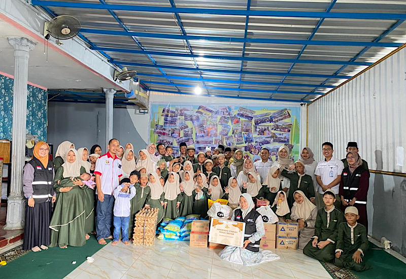  IZI Lampung dan Jamkrindo Syariah Salurkan Paket Pangan di Panti Asuhan Miftahul Jannah dan Bussaina