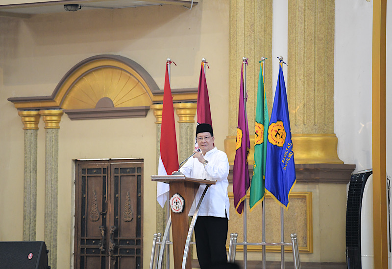  Universitas Teknokrat Indonesia Halalbihalal, Ini Pesan Rektor Dr HM Nasrullah Yusuf SE MBA