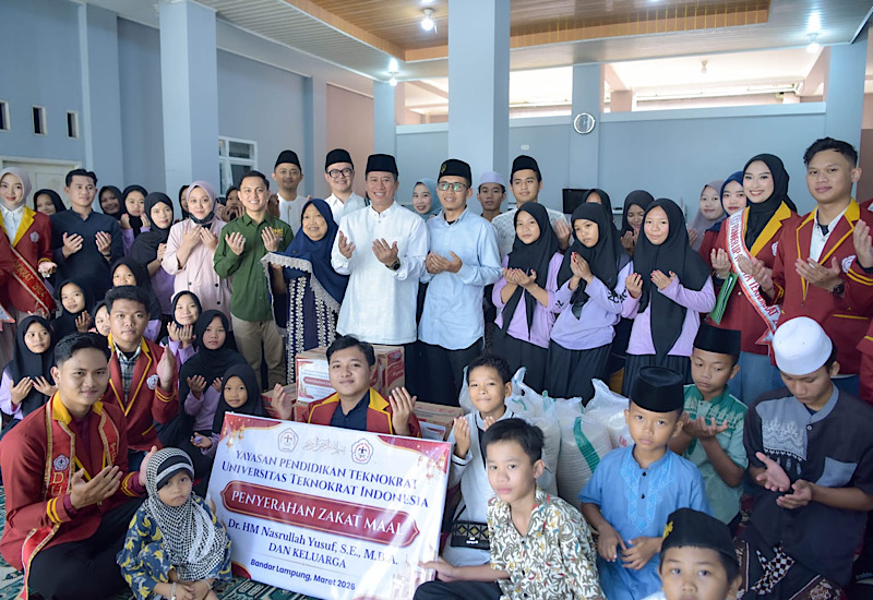  Universitas Teknokrat Indonesia Salurkan Zakat Mal ke Panti Asuhan Tiara Putri
