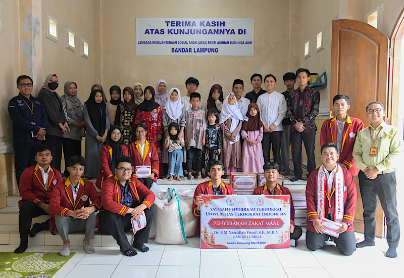  Universitas Teknokrat Indonesia Salurkan Zakat Mal ke Panti Asuhan Budi Nida Asih, Anak-Anak Panti Sambut Gembira