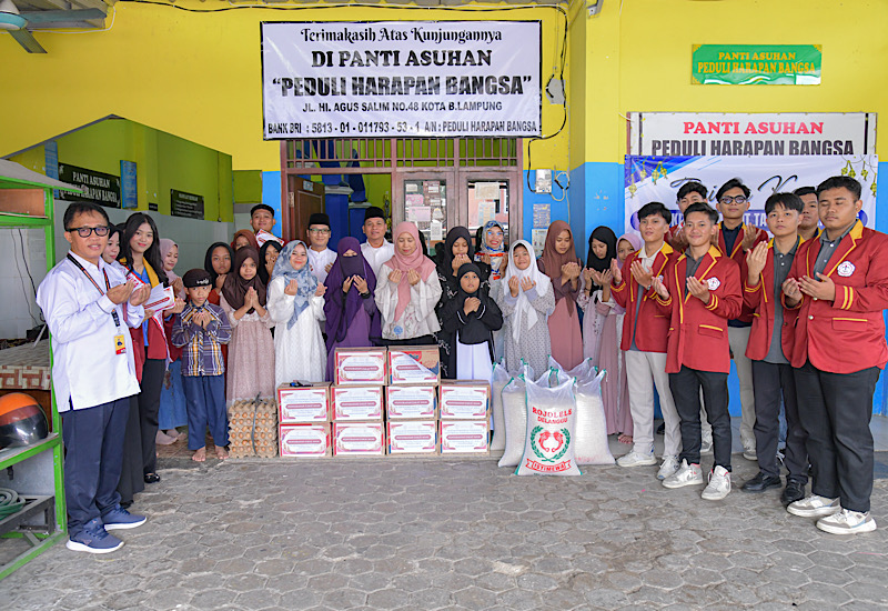  Universitas Teknokrat Indonesia Salurkan Zakat Mal ke Panti Asuhan Peduli Harapan Bangsa