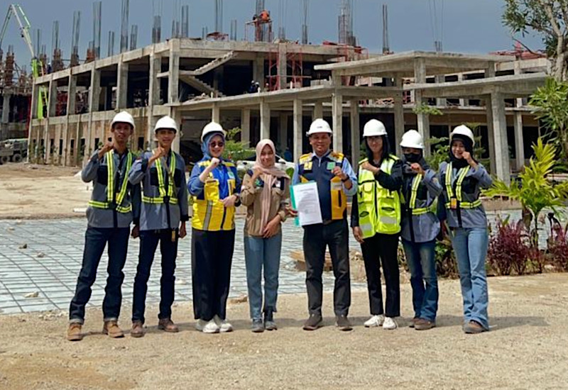  Mahasiswa Teknik Sipil Universitas Teknokrat Indonesia Magang Berdampak di Proyek Rumah Sakit, Kuatkan Sinergi Kampus dan Dunia Konstruksi