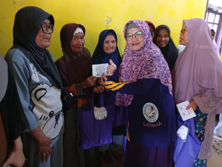  Salimah Lampung Selatan Salurkan Santunan untuk Single Mom di Bulan Ramadan