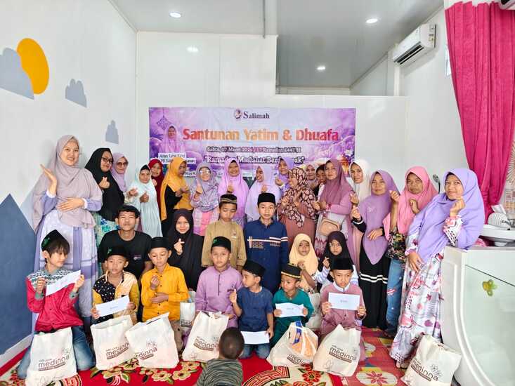  Salimah Way Kanan Tutup Rangkaian Kegiatan Ramadan dengan Berbagi Santunan Duafa di Baradatu