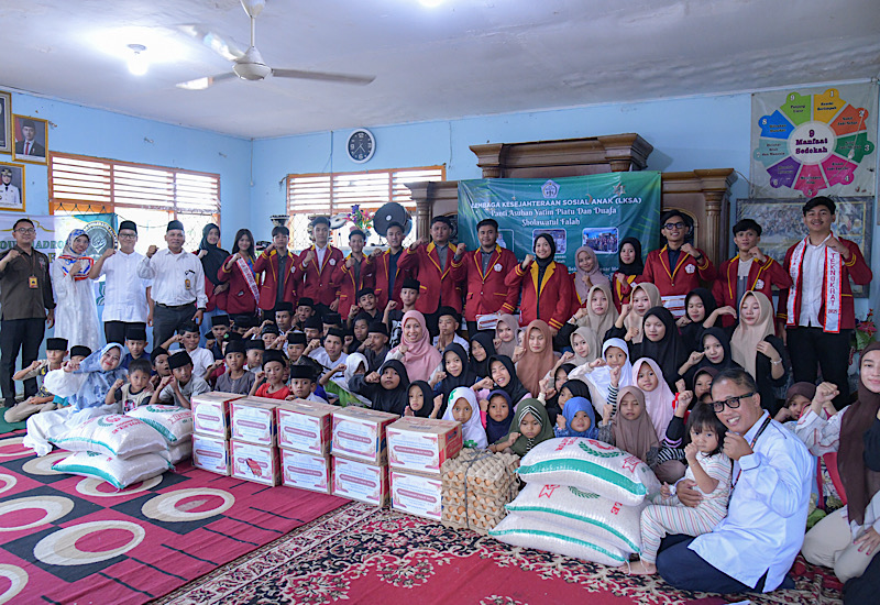  Universitas Teknokrat Indonesia Salurkan Zakat Mal ke Panti Asuhan Sholawatul Fallah