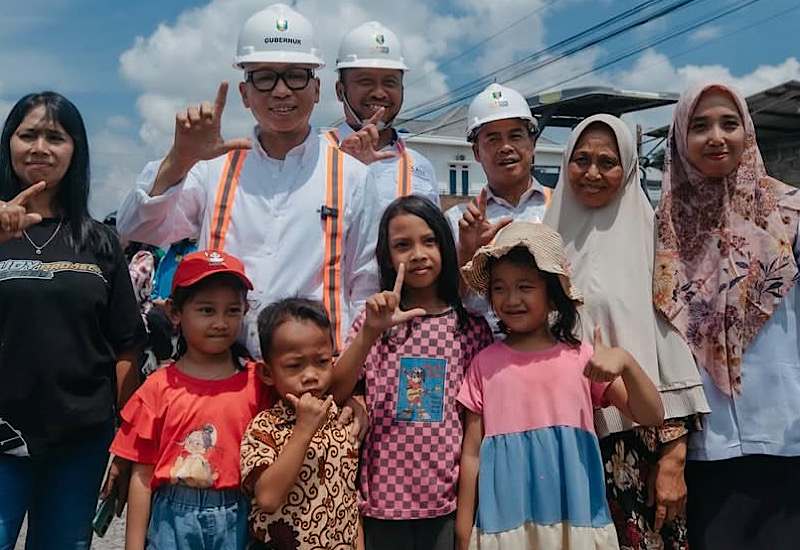 Pemprov Lampung Kucurkan Rp5 Miliar Perkerasan Beton Ruas Metro-Kotagajah Kecamatan Punggur