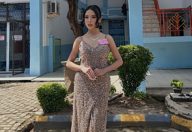  Tampil Memukau, Siswi SMAN 1 Tanjung Bintang Afinolita “Noyi” Susmono Jadi Muse Ujian Praktik di SMKN 3 Bandar Lampung