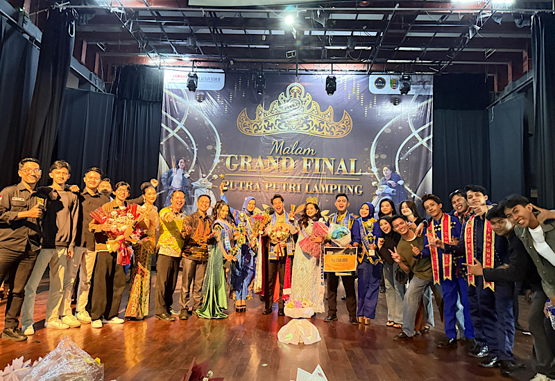  Mahasiswa Universitas Teknokrat Indonesia Borong Juara Pemilihan Putra Putri Lampung 2026