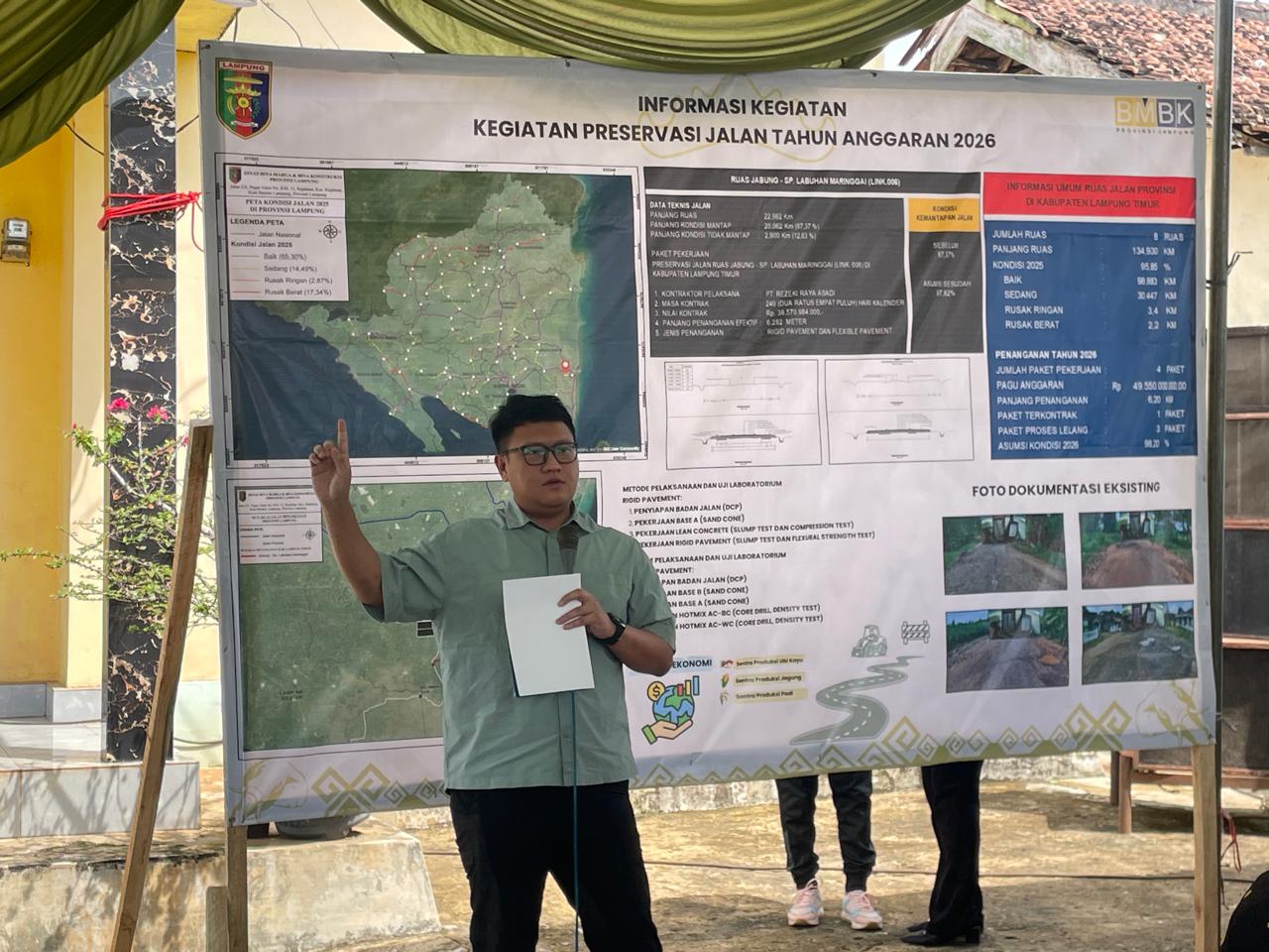  Warga Lampung Timur Bernapas Lega: Perbaikan Ruas Jalan Jabung-Simpang Maringgai Sepanjang 6,2 KM Resmi Dimulai