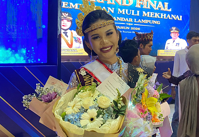  Zafira Mutiara Pelangi Mahasiswi Universitas Teknokrat Indonesia Juara Muli Bandar Lampung 2026, Perkuat Capaian SDGs Pendidikan