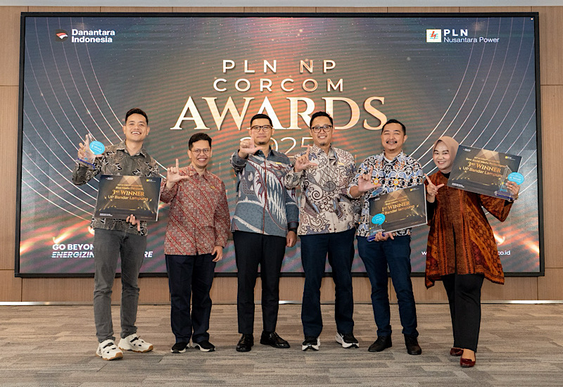  PLN Nusantara Power UP Bandar Lampung Raih Tiga Penghargaan di PLN NP Corporate Communication Awards 2025