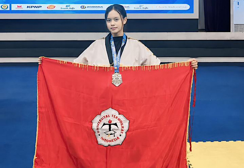 Rosita Nuramara Mahasiswi Universitas Teknokrat Indonesia Juara Kyourugi Senior U-57 Putri Gubernur Lampung Cup 2 Taekwondo Championship 2026