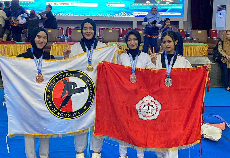  Bikin Lawan Gemetar! UKM Taekwondo Universitas Teknokrat Indonesia Borong Medali Gubernur Lampung Cup 2026!