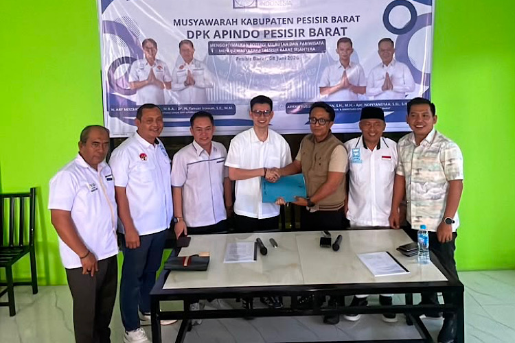 Arkhan Yusuf Arrahman Jadi Ketua Asosiasi Pengusaha Indonesia Pesisir Barat