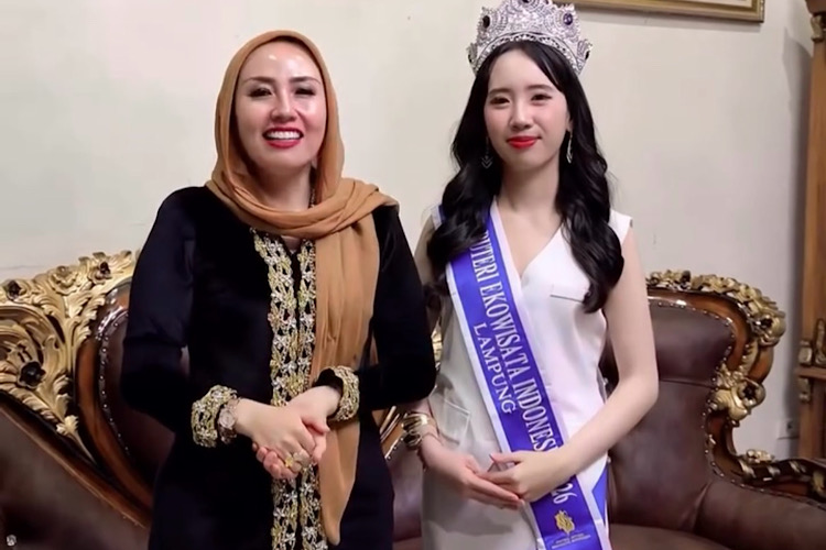  Finalis Putri Ekowisata Indonesia 2026 Kaila Putri Adiba Dapat Dukungan Plt Kadis Kominfotik Lamteng Dina Subing