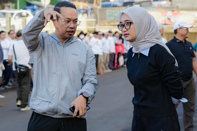 Wagub Lampung Jihan Nurlela Pimpin Bersih-Bersih di Pasar Lebak Budi dan Pasar Pasir Gintung
