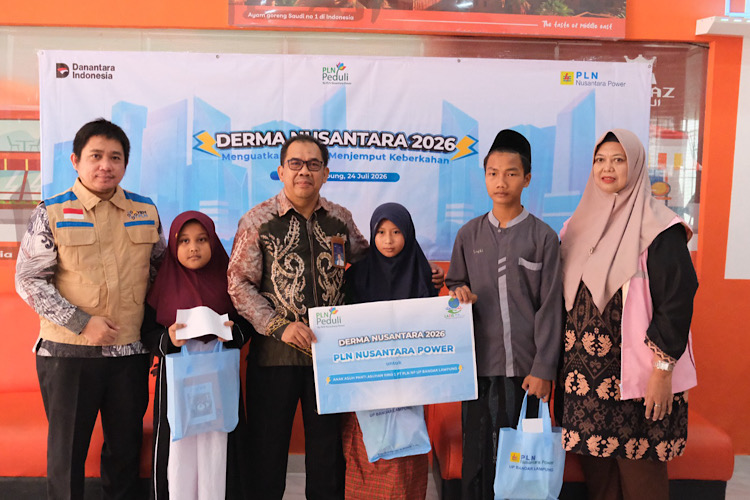  Derma Nusantara Wujud Nyata Semangat Kemerdekaan, PLN Nusantara Power UP Bandar Lampung Berbagi Bersama Anak Yatim Piatu