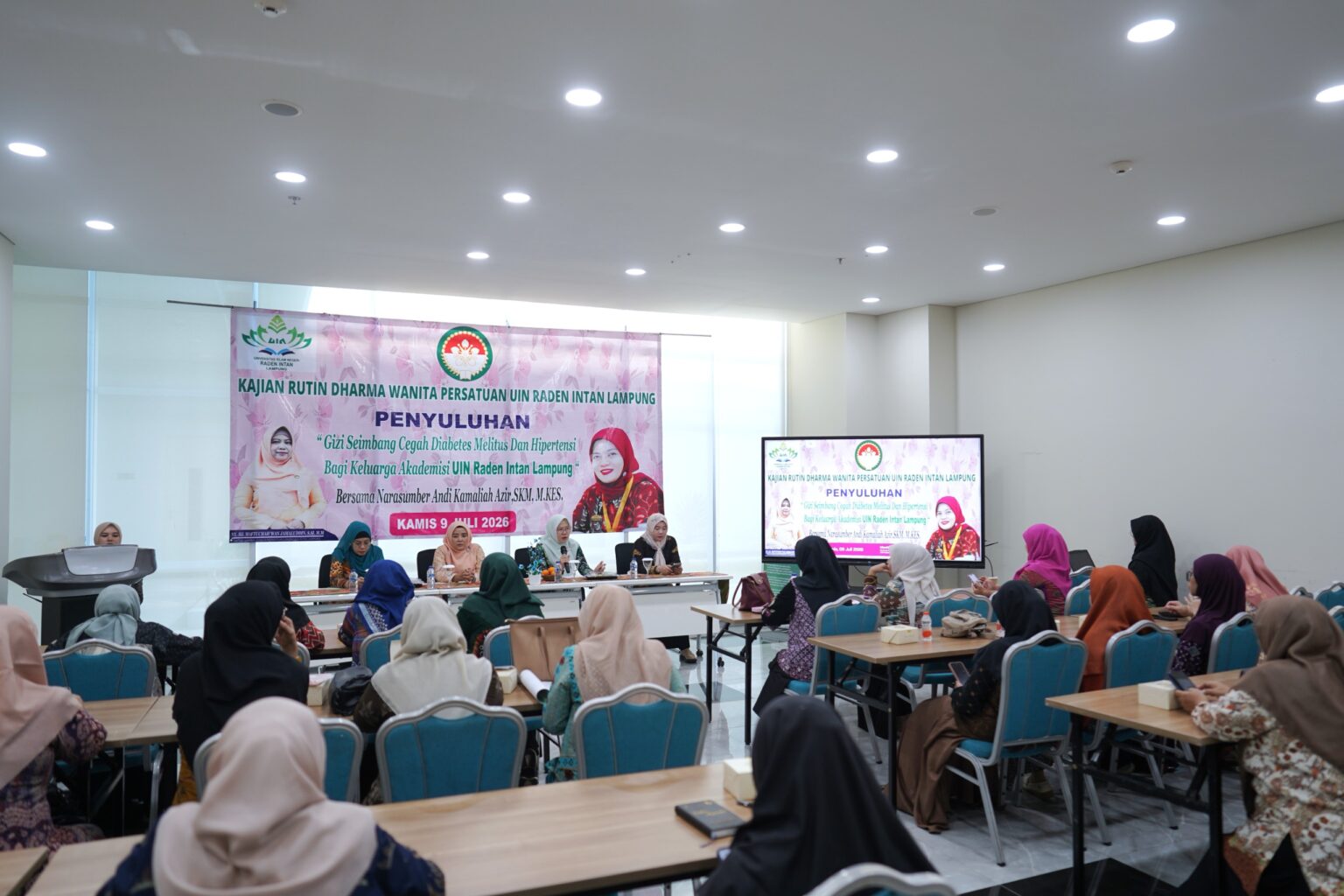  Dharma Wanita Persatuan UIN Raden Intan Lampung Kajian Pencegahan Diabetes Melitus dan Hipertensi