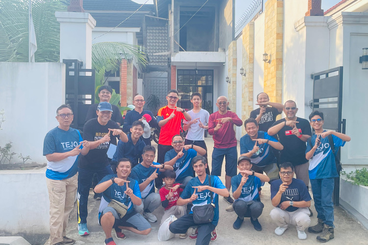  Tejo Blusukan Perumahan Korpri Start-Finis di Malcon Engineering Group, Nobar Argentina-Swiss 3-1
