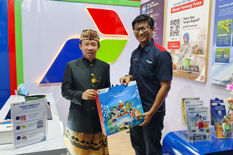  Sekdaprov Lampung Marindo Kurniawan Kunjungi Booth PGN Area Lampung di Bandar Lampung Expo 2026