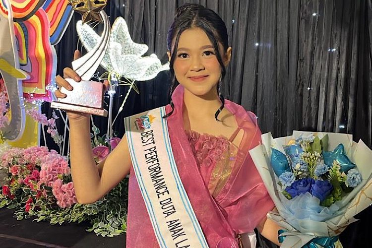  Zalfa Naqiyyah Michaela Rizal, Model Muda Berbakat Siswi SMP Negeri 4 Bandar Lampung