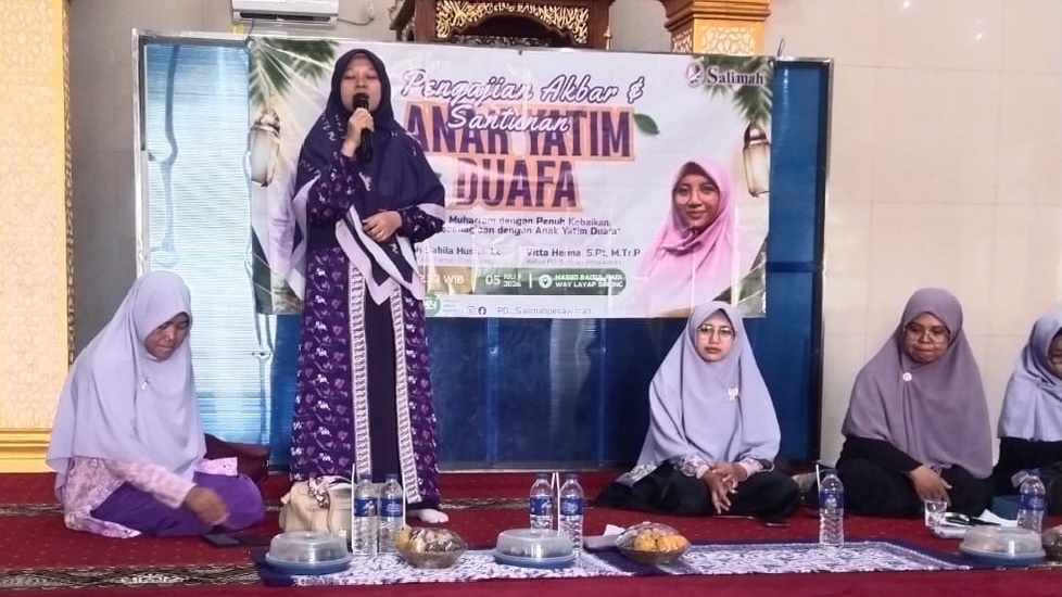 PD Salimah Pesawaran Gelar Pengajian Akbar dan Santunan Anak Yatim di Way Layap