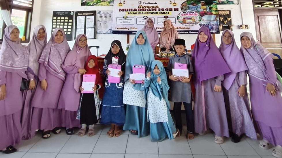  Salimah Pesisir Barat Gelar Semarak Muharram 1448 H, Santuni Anak Yatim dan Duafa serta Luncurkan Sister Salimah
