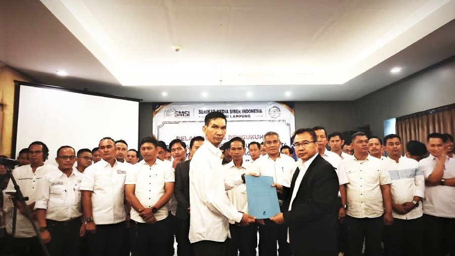  Ali Imron Muslim Dilantik Ketua News Room Jaga Desa SMSI Metro
