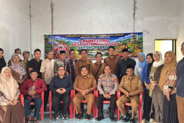 Pengabdian kepada Masyarakat LPPM Unila, Batanghari Ogan Bersinar Diresmikan