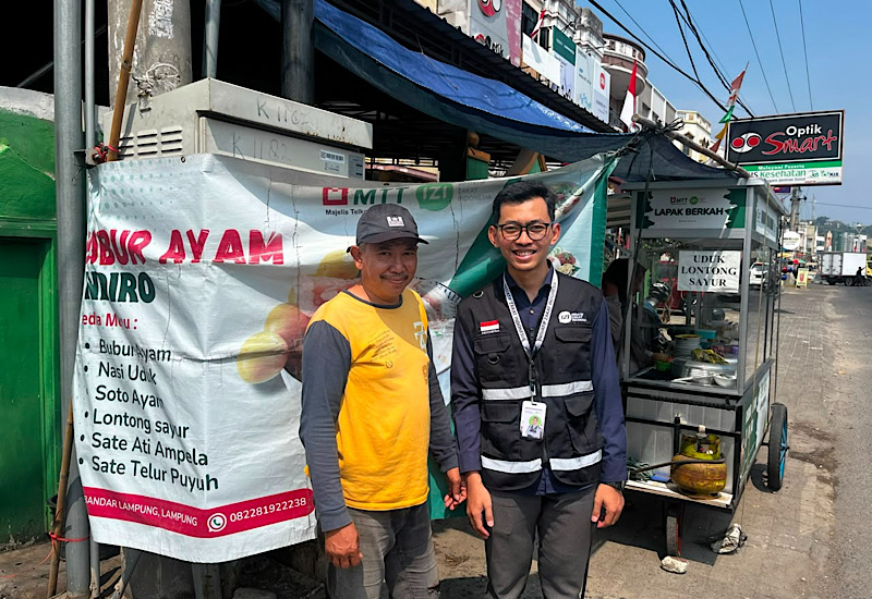  Tak Lagi Bubur Ayam, Rohim Penerima Manfaat Program Lapak Berkah MTT dan IZI Lampung Tambah Menu Baru
