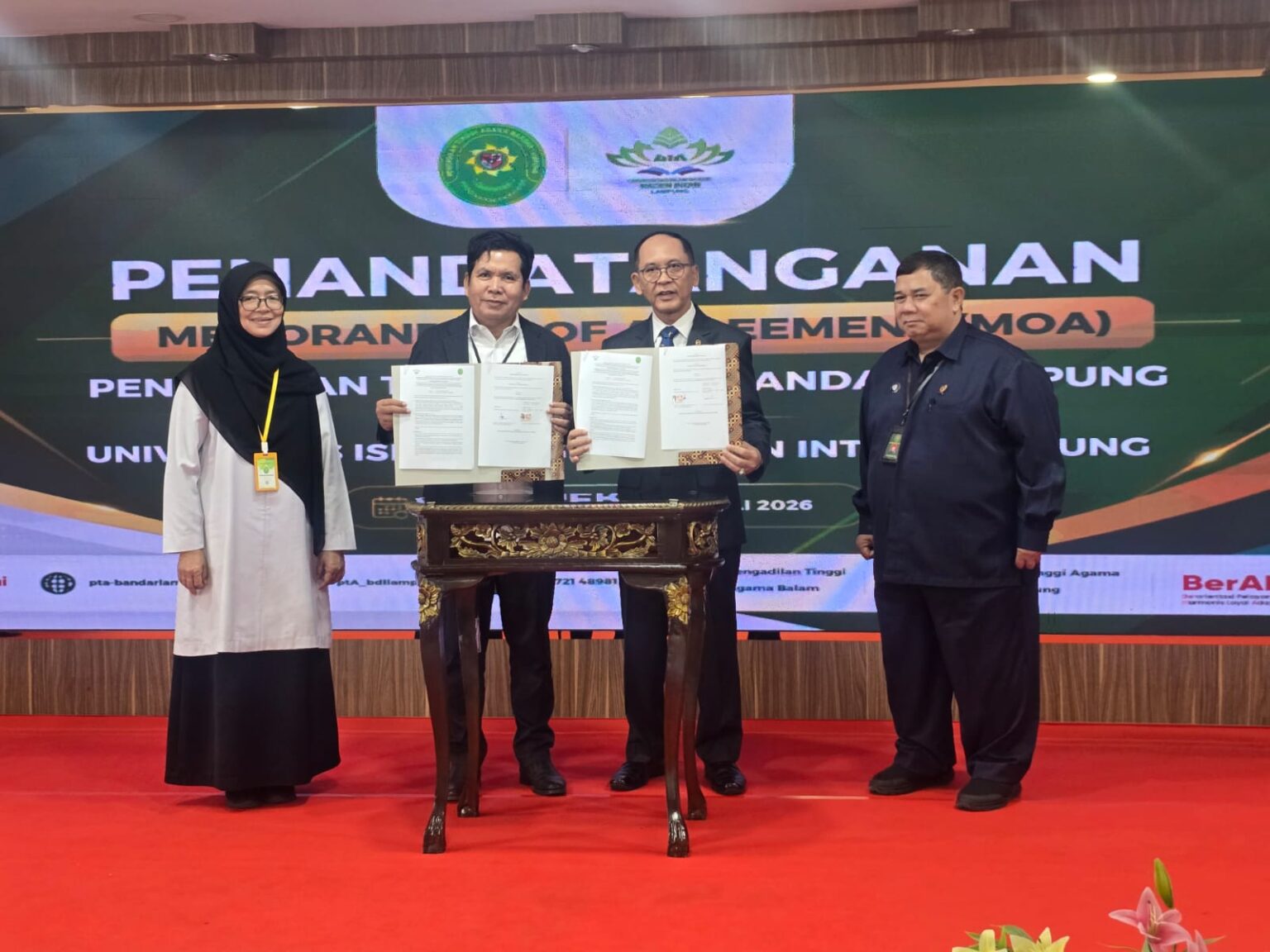  UIN Raden Intan Lampung Kerja Sama dengan Pengadilan Tinggi Agama