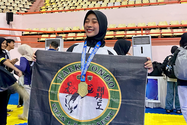 Lutfa Shabiya Hardana Taekwondoin Lampung