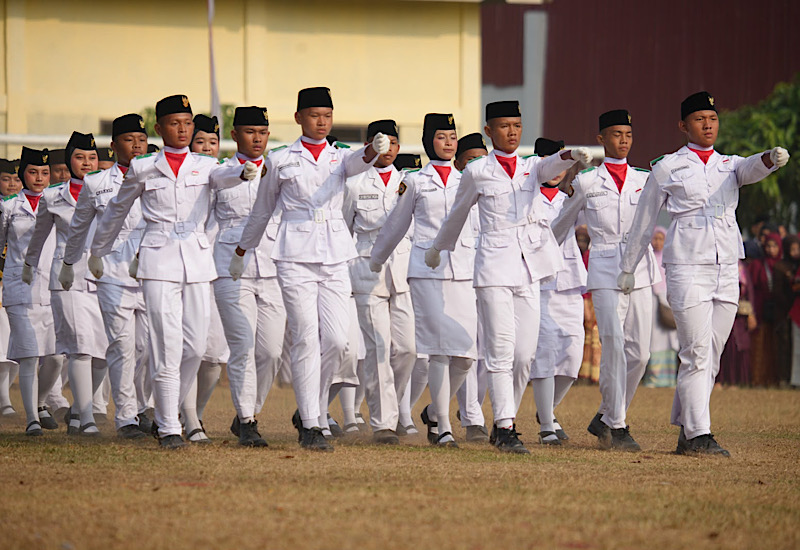 Paskibra Kecamatan Terbanggi Besar Sukses Jalankan Tugas HUT Ke-81 RI