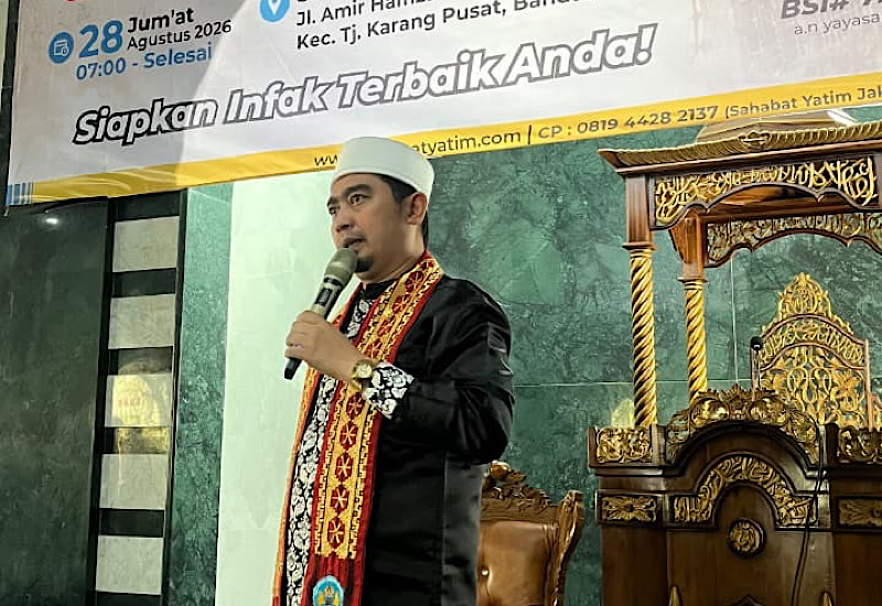  Safari Dakwah di Masjid Nurul Hidayah SMAN 2 Bandar Lampung, Ustaz Solmed: Jangan Pelit Berniat Baik
