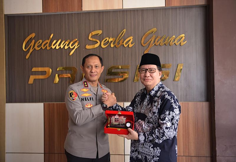  Rektor Universitas Teknokrat Indonesia Silaturahmi ke Polda Lampung, Kapolda Siap Isi Kuliah Umum Mahasiswa Baru