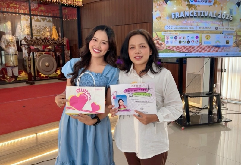  Ramaikan Emina Beauty Class, Dosen Pendidikan Bahasa Prancis FKIP Unila Nani Kusrini Bagikan Kesan Seru