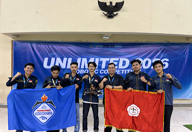  Membanggakan! Mahasiswa Universitas Teknokrat Indonesia Juara Nasional Kontes Unlimited Robot Competition 2026