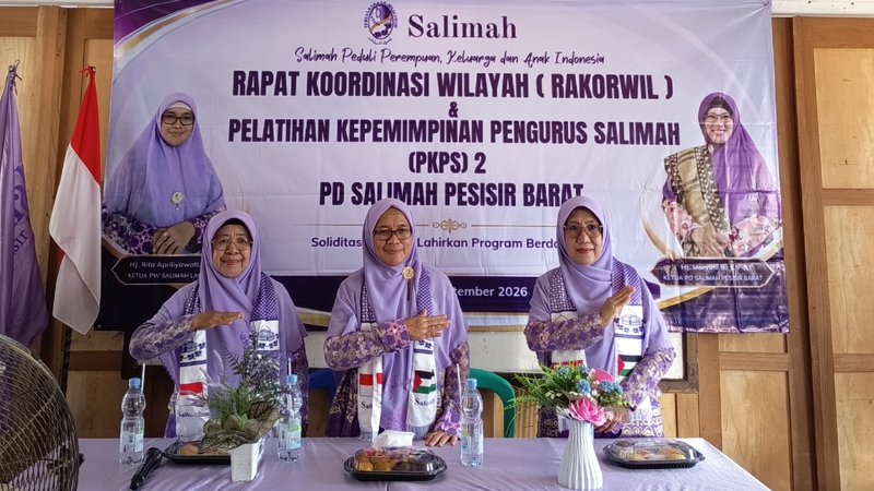 Perkuat Soliditas Organisasi, PD Salimah Pesisir Barat Gelar Rakorwil dan PKPS 2