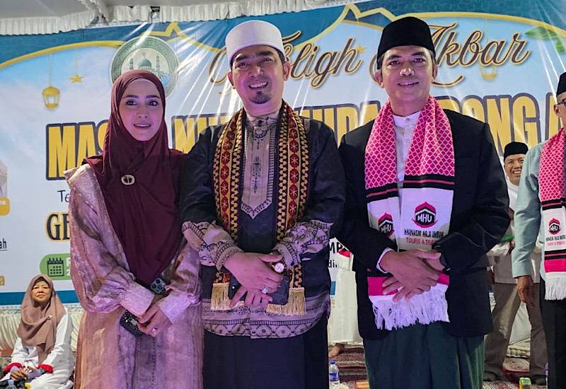  Anggota DPRD Bandar Lampung Muhammad Suhada Hadiri Maulid Nabi Muhammad saw di Masjid Nurul Huda Gedongair, Penceramah Ustaz Solmed