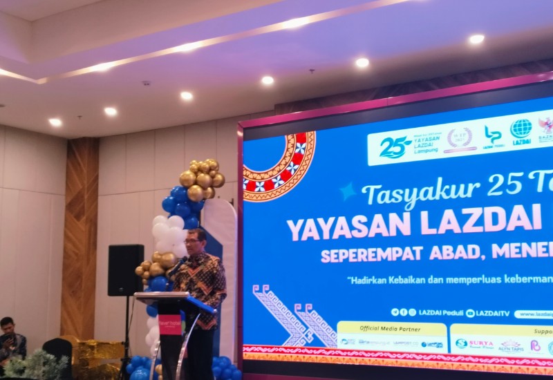 25 Tahun LAZDAI Lampung: Teguh Endaryanto Soroti Pendidikan dan Pemberdayaan Ekonomi